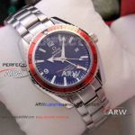 Perfect Replica Omega Seamaster Planet Ocean GMT 45mm Watch Stainless Steel
